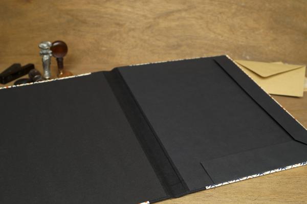 Office folder with elastic band handmade Papeterie Schreibweise